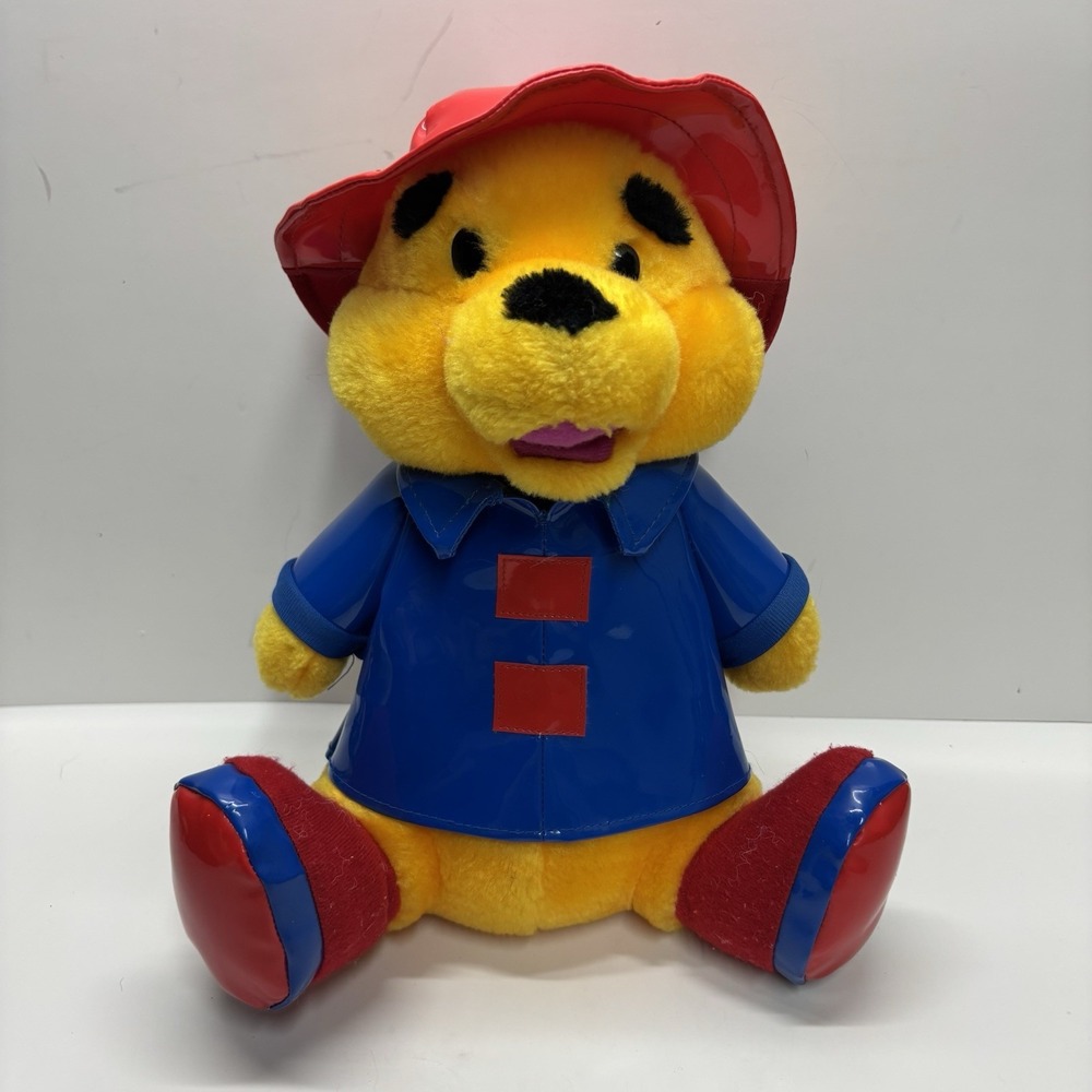 VTG WINNIE THE POOH RAIN JACKET PLUSH STUFFED ANIMAL